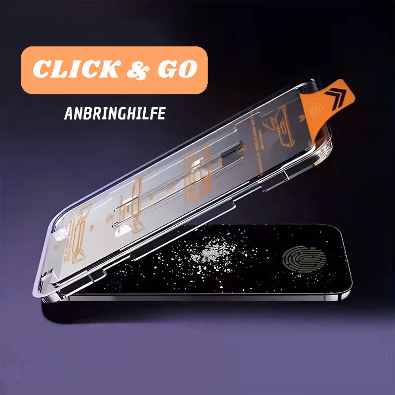 iphone schutzglas click & go blickschutz